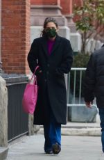 KATIE HOLMES Out and About in New York 02/15/2021