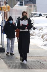 KATIE HOLMES Out for Lunch in New York 02/11/2021