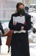 KATIE HOLMES Out for Lunch in New York 02/11/2021