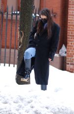 KATIE HOLMES Out in New York 02/02/2021
