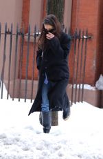 KATIE HOLMES Out in New York 02/02/2021