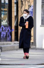 KATIE HOLMES Out in New York 02/17/2021