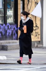 KATIE HOLMES Out in New York 02/17/2021