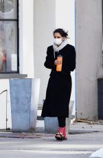 KATIE HOLMES Out in New York 02/17/2021