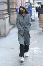 KATIE HOLMES Out on Valentine