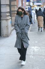 KATIE HOLMES Out on Valentine