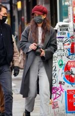 KATIE HOLMES Taking Pictures Out in New York 02/04/2021