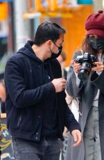 KATIE HOLMES Taking Pictures Out in New York 02/04/2021