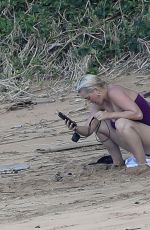 KATY PERRY in Swimsuit at a Beach in Hawaii 02/22/20212021