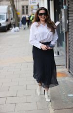 KELLY BROOK Arrives at at Heart Radio in London 02/24/2021