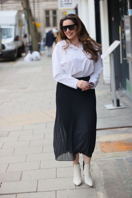 KELLY BROOK Arrives at at Heart Radio in London 02/24/2021