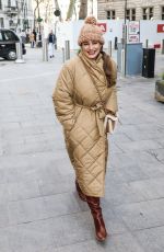 KELLY BROOK Arrives at Global Radio in London 02/10/2021