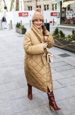 KELLY BROOK Arrives at Global Radio in London 02/10/2021