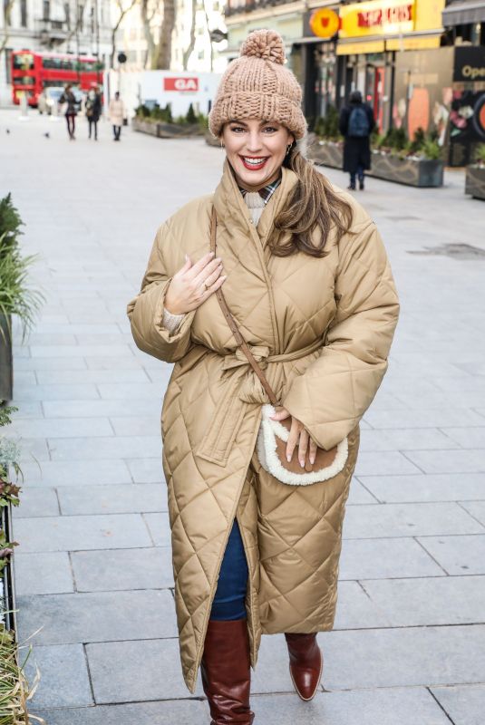 KELLY BROOK Arrives at Global Radio in London 02/10/2021