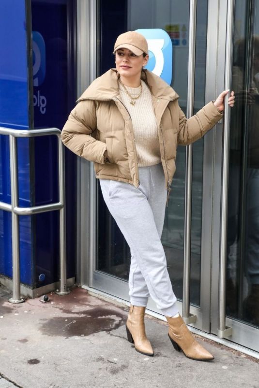 KELLY BROOK Arrives at Global Radio in London 02/16/2021