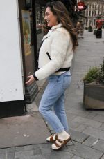 KELLY BROOK Arrives at Heart Radio in London 02/01/2021
