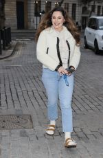 KELLY BROOK Arrives at Heart Radio in London 02/01/2021