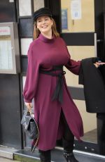 KELLY BROOK Arrives at Heart Radio in London 02/03/2021