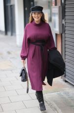KELLY BROOK Arrives at Heart Radio in London 02/03/2021