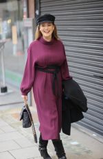 KELLY BROOK Arrives at Heart Radio in London 02/03/2021