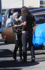 KELLY OSBOURNE and Erik Bragg Out in Burbank 02/12/2021