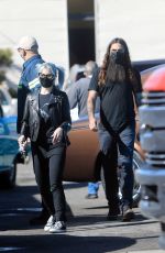 KELLY OSBOURNE and Erik Bragg Out in Burbank 02/12/2021