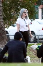 KELLY OSBOURNE and Erik Bragg Out in Loas Angeles 02/20/2021