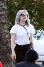 KELLY OSBOURNE and Erik Bragg Out in Loas Angeles 02/20/2021