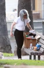 KELLY OSBOURNE and Erik Bragg Out in Loas Angeles 02/20/2021