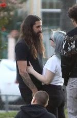 KELLY OSBOURNE and Erik Bragg Out in Loas Angeles 02/20/2021