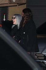 KELLY OSBOURNE and Erik Bragg Share a Kiss at Nobu in Malibu 02/16/2021