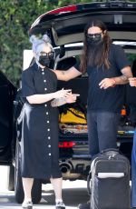 KELLY OSBOURNE Arrives at Hollywood Roosevelt Hotel 02/05/2021