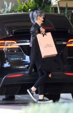 KELLY OSBOURNE Shopping at Agent Provocateur in West Hollywood 02/13/2021