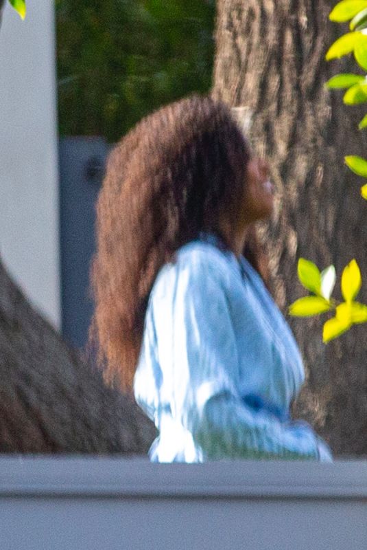 KELLY ROWLAND at a Photoshoot in Los Angeles 02/11/2021