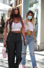 KELSEY CALEMINE and ANASTASIA KARANIKOLAOU  Out in Beverly Hills 02/24/2021