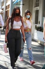 KELSEY CALEMINE and ANASTASIA KARANIKOLAOU  Out in Beverly Hills 02/24/2021
