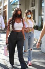 KELSEY CALEMINE and ANASTASIA KARANIKOLAOU  Out in Beverly Hills 02/24/2021