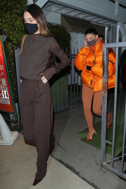 KENDALL and KYLIE JENNER at Giorgio Baldi in Santa Monica 02/02/2021