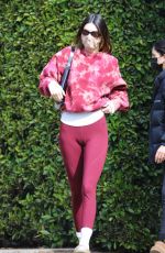 KENDALL JENNER Leaves a Private Gym in Los Angeles 01/31/2021