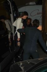 KENDALL JENNER Out for Dinner with HAILEY and Justin BIEBER in Los Angeles 02/19/2021