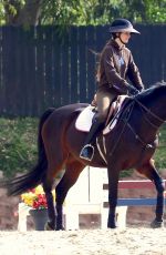 KENDALL JENNER Out Horseback Riding in Malibu 02/15/2021