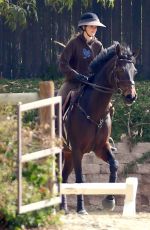 KENDALL JENNER Out Horseback Riding in Malibu 02/15/2021