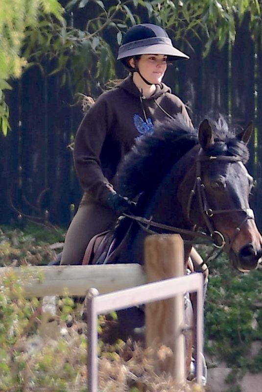 KENDALL JENNER Out Horseback Riding in Malibu 02/15/2021