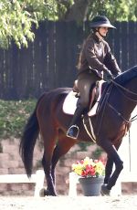 KENDALL JENNER Out Horseback Riding in Malibu 02/15/2021