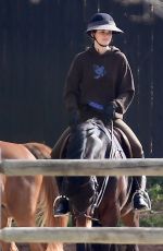 KENDALL JENNER Out Horseback Riding in Malibu 02/15/2021