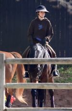 KENDALL JENNER Out Horseback Riding in Malibu 02/15/2021