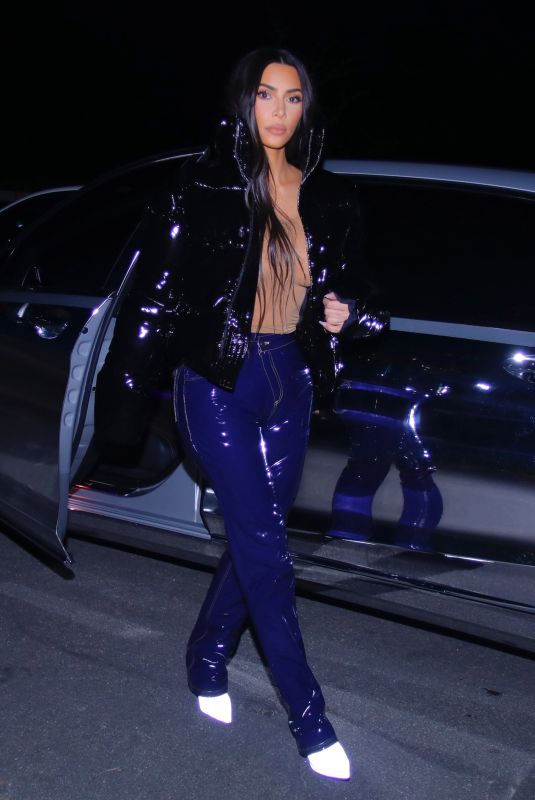 KIM KARDASHIAN Night Out in Los Angeles 02/18/2021