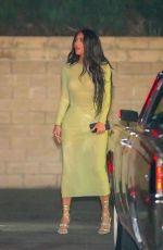 KIM KARDASHIAN Out for Dinner in Beverly Hills 02/24/2021