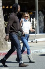 KIT HOOVER and Scott Evans at Alfred Coffee in Studio City 02/25/2021