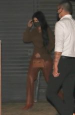 KOURTNEY KARDASHIAN Out for Dinner at Nobu in Malibu 02/22/2021